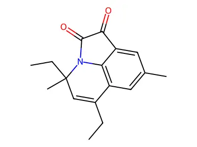 4,6-Diethyl-4,8-dimethyl-4H-pyrrolo[3,2,1-ij]quinoline-1,2-dione structure