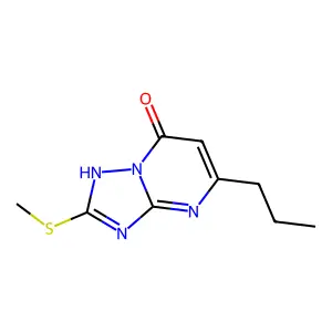 2-(methylthio)-5-propyl[1,2,4]triazolo[1,5-a]pyrimidin-7(4H)-one structure