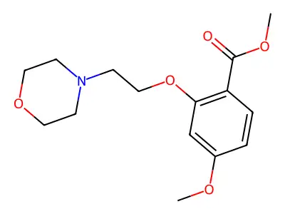 Methyl 4-methoxy-2-[2-(morpholin-4-yl)ethoxy]benzoate structure