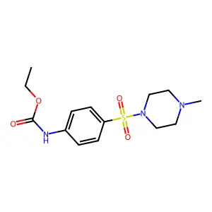Ethyl (4-((4-methylpiperazin-1-yl)sulfonyl)phenyl)carbamate structure