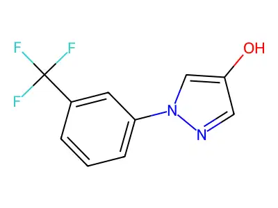 1-[3-(trifluoromethyl)phenyl]-1H-pyrazol-4-ol structure