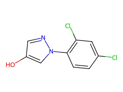 1-(2,4-Dichlorophenyl)-1H-pyrazol-4-ol structure
