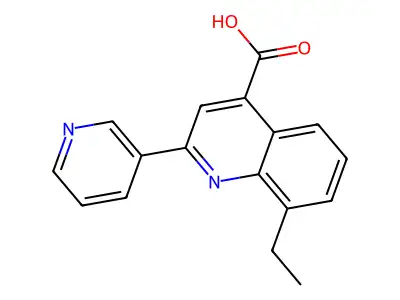 8-Ethyl-2-pyridin-3-ylquinoline-4-carboxylic acid structure