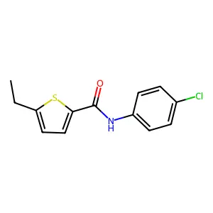 N-(4-chlorophenyl)-5-ethylthiophene-2-carboxamide structure