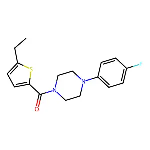 (5-Ethylthiophen-2-yl)-[4-(4-fluorophenyl)piperazin-1-yl]methanone structure