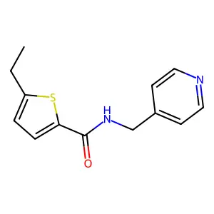 5-ethyl-N-(pyridin-4-ylmethyl)thiophene-2-carboxamide structure