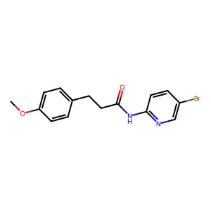 N-(5-bromopyridin-2-yl)-3-(4-methoxyphenyl)propanamide structure
