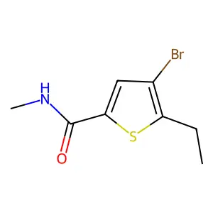 4-bromo-5-ethyl-N-methylthiophene-2-carboxamide structure