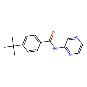 4-tert-butyl-N-pyrazin-2-ylbenzamide structure