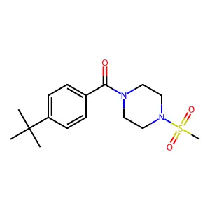 (4-Tert-butylphenyl)-(4-methylsulfonylpiperazin-1-yl)methanone structure
