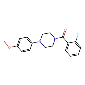 (2-Fluorophenyl)-[4-(4-methoxyphenyl)piperazin-1-yl]methanone structure