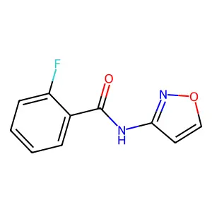 2-fluoro-N-(1,2-oxazol-3-yl)benzamide structure