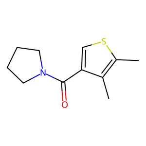 (4,5-Dimethylthiophen-3-yl)(pyrrolidin-1-yl)methanone structure