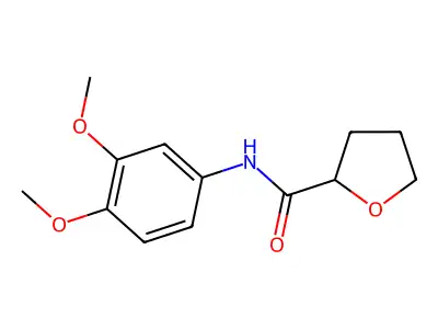 N-(3,4-dimethoxyphenyl)oxolane-2-carboxamide structure