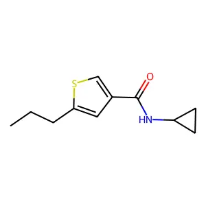 N-cyclopropyl-5-propylthiophene-3-carboxamide structure