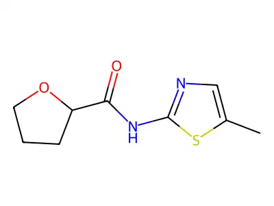Tetrahydro-N-(5-methyl-2-thiazolyl)-2-furancarboxamide structure