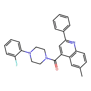 [4-(2-Fluorophenyl)piperazin-1-yl]-(6-methyl-2-phenylquinolin-4-yl)methanone structure