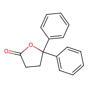 4,4-Diphenylbutyrolactone structure