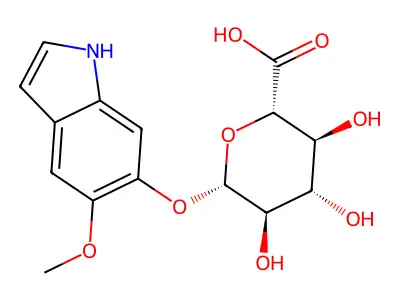 5-Methoxy-1H-indol-6-yl beta-D-glucopyranosiduronic acid structure