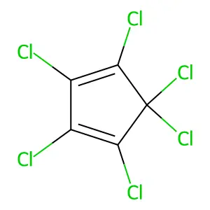 六氯环戊二烯 structure