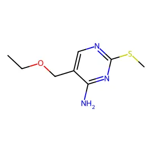 5-(Ethoxymethyl)-2-(methylsulfanyl)pyrimidin-4-amine structure