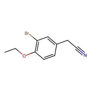 2-(3-Bromo-4-ethoxyphenyl)acetonitrile structure