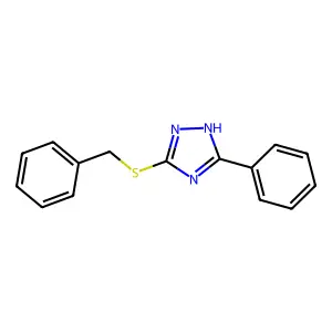 3-(benzylsulfanyl)-5-phenyl-4H-1,2,4-triazole structure
