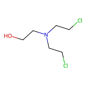 2-[Bis(2-chloroethyl)amino]ethanol structure