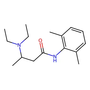 3-(diethylamino)-N-(2,6-dimethylphenyl)butanamide structure