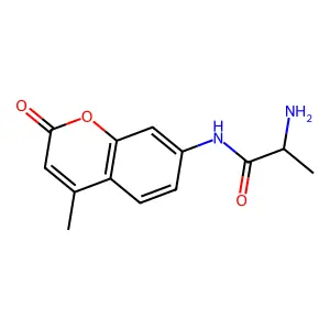 (2R)-2-amino-N-(4-methyl-2-oxochromen-7-yl)propanamide structure