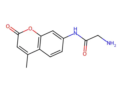 2-Amino-N-(4-methyl-2-oxo-2H-chromen-7-yl)acetamide structure