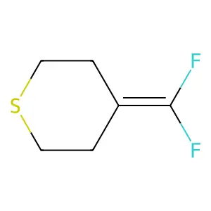 Thiacyclohexane, 4-difluoromethylene structure