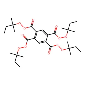 Tetra-t-amylperoxypyromellitate structure