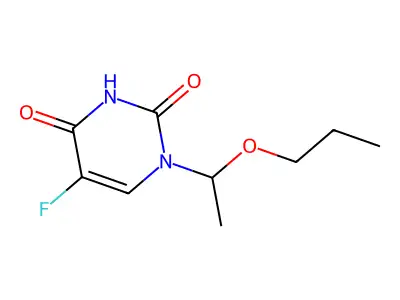 5-fluoro-1-(1-propoxyethyl)pyrimidine-2,4(1H,3H)-dione structure