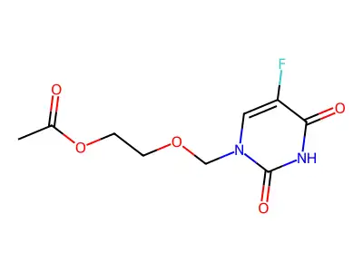 2-[(5-fluoro-2,4-dioxo-pyrimidin-1-yl)methoxy]ethyl Acetate structure