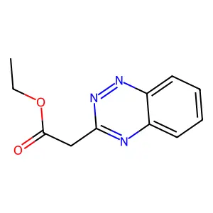 1,2,4-Benzotriazine-3-acetic acid, ethyl ester structure
