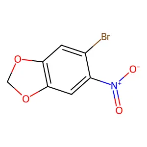 5-Bromo-6-nitro-1,3-benzodioxole structure