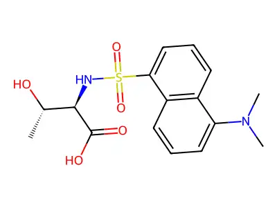 Dansyl-dl-threonine structure