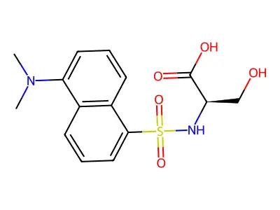 Dansyl-l-serine structure