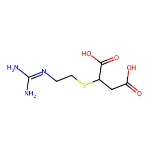 胍乙基巯基琥珀酸 structure