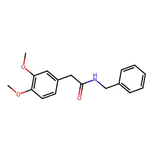 3,4-Dimethoxy-N-(phenylmethyl)benzeneacetamide structure