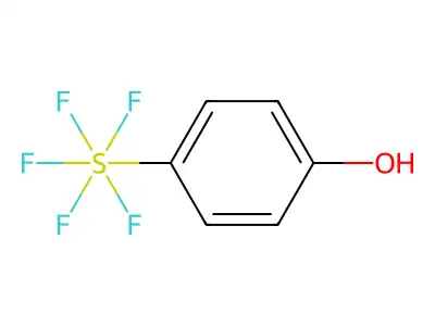 4-Hydroxyphenylsulfur pentafluoride structure