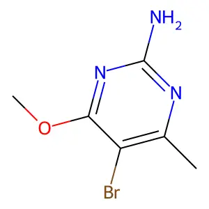 5-Bromo-4-methoxy-6-methylpyrimidin-2-amine structure