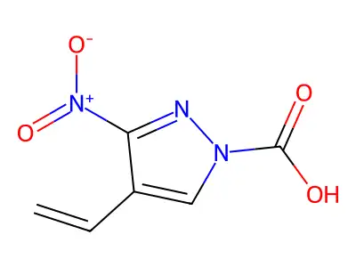 3-Nitro-1-vinylpyrazolecarboxylic acid structure