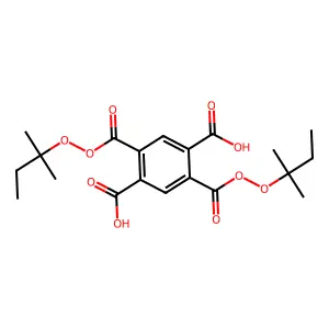 Di-t-amylperoxypyromellitate structure