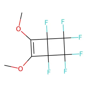1,4,5,5,6,6-Hexafluoro-2,3-dimethoxybicyclo[2.2.0]hex-2-ene structure