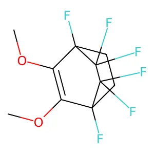 1,4,5,5,6,6-Hexafluoro-2,3-dimethoxybicyclo[2.2.2]oct-2-ene structure