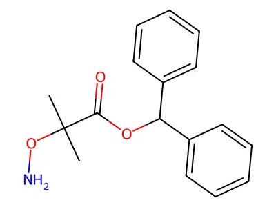 Diphenylmethyl 2-(aminooxy)-2-methylpropionate structure