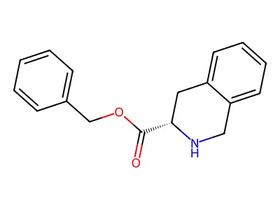 (S)-Benzyl 1,2,3,4-tetrahydroisoquinoline-3-carboxylate structure