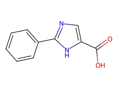 2-Phenyl-1H-imidazole-4-carboxylic acid hydrate structure